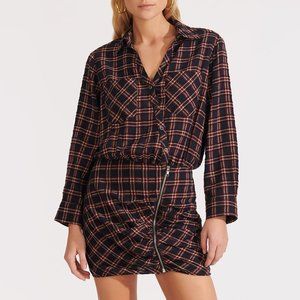 Veronica Beard Karen Plaid Shirt Dress